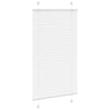 Vidaxl plissé rolgordijn 75x100 cm stofbreedte 74,4 cm polyester wit
