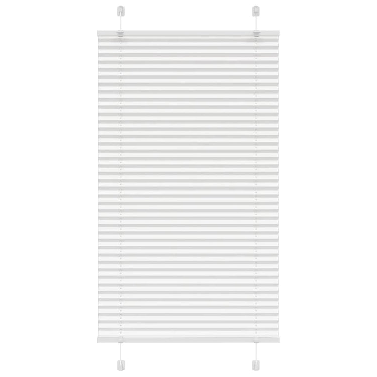 Vidaxl plissé rolgordijn 80x100 cm stofbreedte 79,4 cm polyester wit