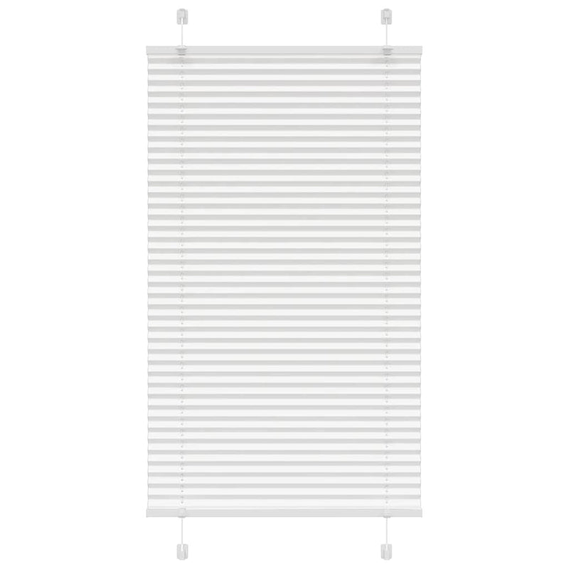 Vidaxl plissé rolgordijn 80x100 cm stofbreedte 79,4 cm polyester wit