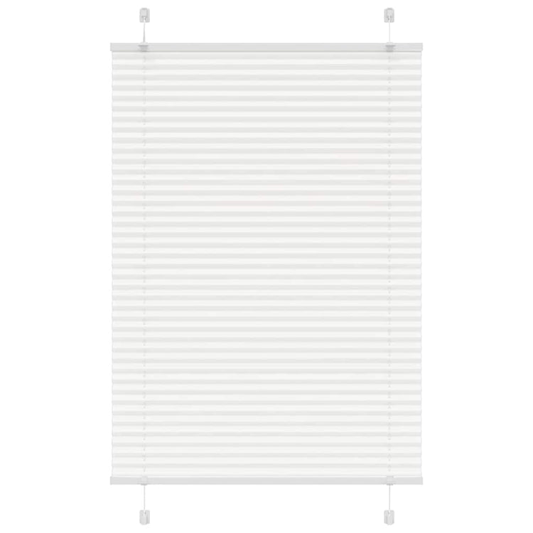 Vidaxl plissé rolgordijn 85x100 cm stofbreedte 84,4 cm polyester wit