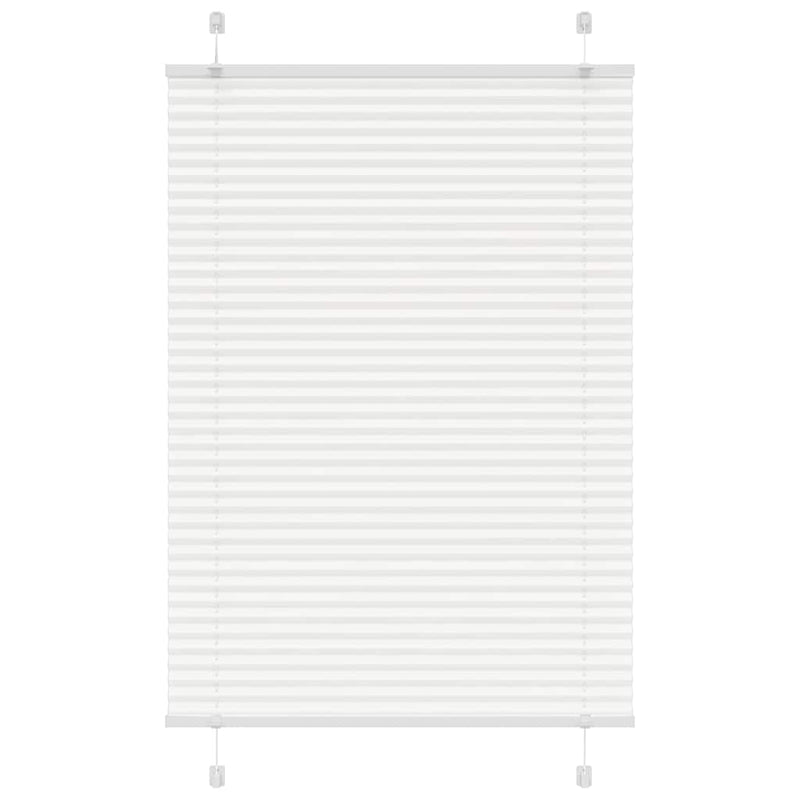 Vidaxl plissé rolgordijn 85x100 cm stofbreedte 84,4 cm polyester wit