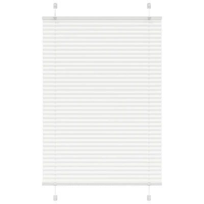 Vidaxl plissé rolgordijn 100x100 cm stofbreedte 99,4cm polyester wit