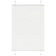 Vidaxl plissé rolgordijn 100x100 cm stofbreedte 99,4cm polyester wit