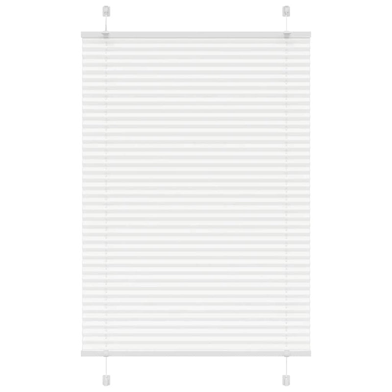Vidaxl plissé rolgordijn 100x100 cm stofbreedte 99,4cm polyester wit
