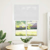 Vidaxl plissé rolgordijn 100x100 cm stofbreedte 99,4cm polyester wit