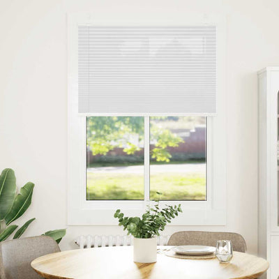 Vidaxl plissé rolgordijn 100x100 cm stofbreedte 99,4cm polyester wit