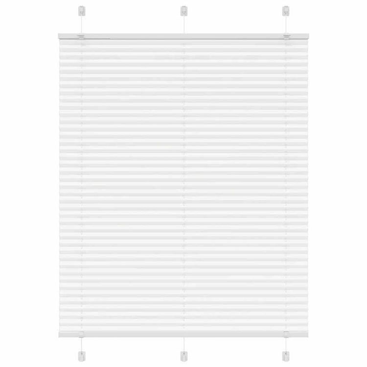 Vidaxl plissé rolgordijn 105x100cm stofbreedte 104,4cm polyester wit