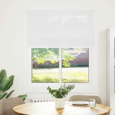 Vidaxl plissé rolgordijn 105x100cm stofbreedte 104,4cm polyester wit