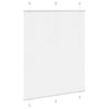 Vidaxl plissé rolgordijn 105x100cm stofbreedte 104,4cm polyester wit