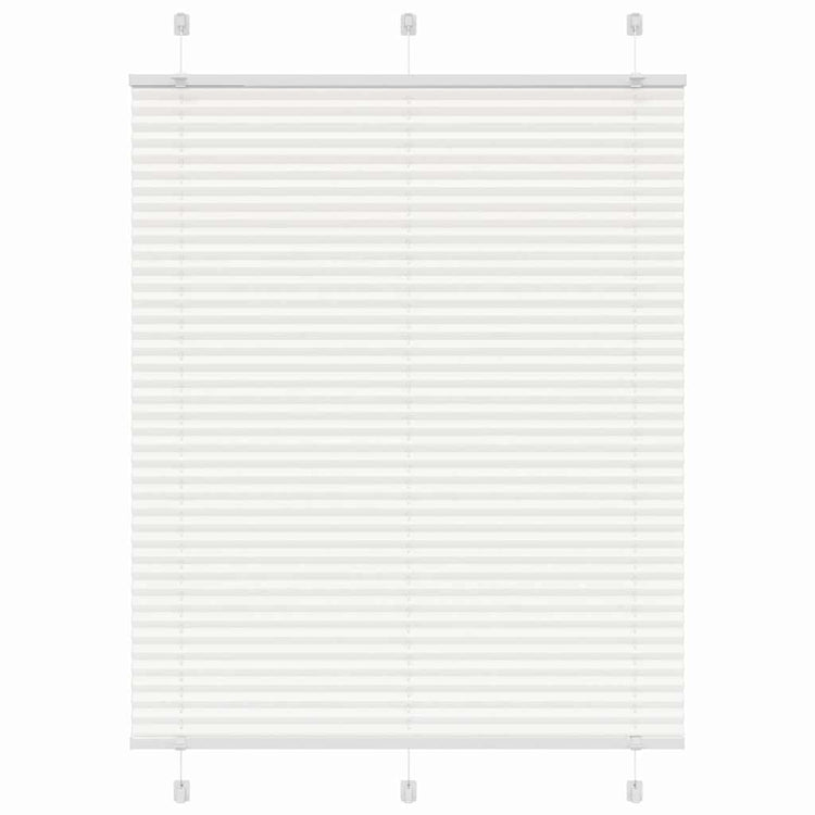 Vidaxl plissé rolgordijn 110x100cm stofbreedte 109,4cm polyester wit