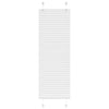Vidaxl plissé rolgordijn 45x150 cm stofbreedte 44,4 cm polyester wit