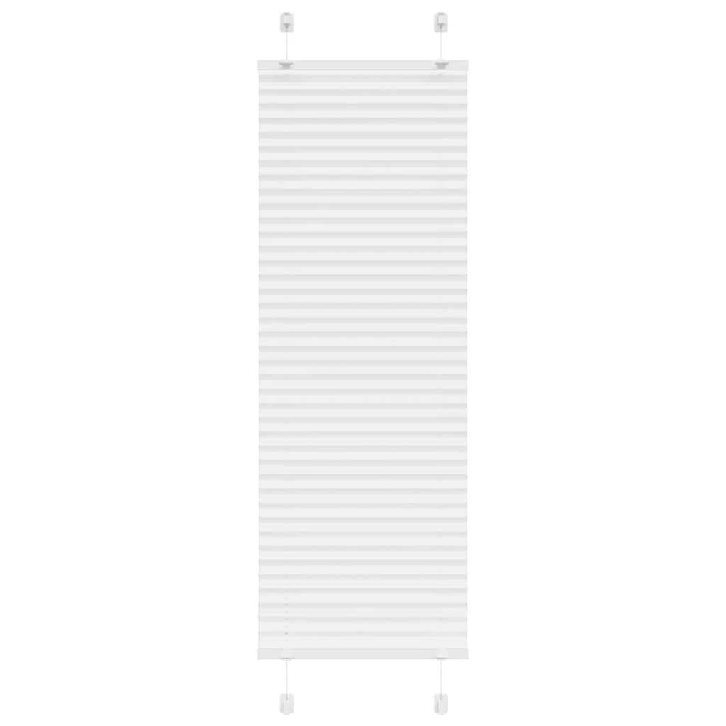 Vidaxl plissé rolgordijn 45x150 cm stofbreedte 44,4 cm polyester wit