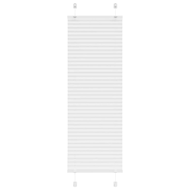 Vidaxl plissé rolgordijn 45x150 cm stofbreedte 44,4 cm polyester wit