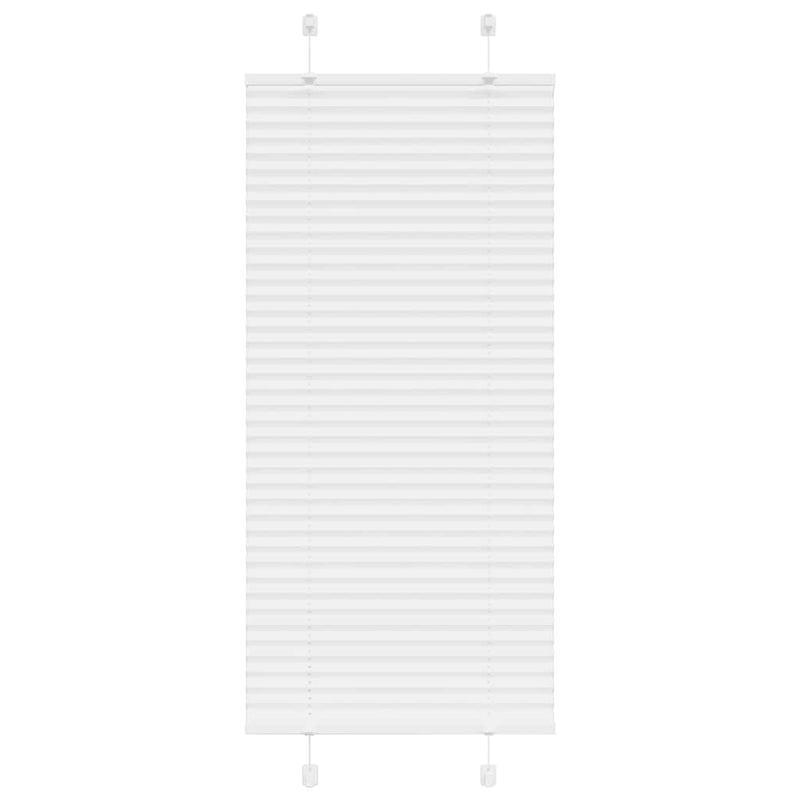 Vidaxl plissé rolgordijn 55x150 cm stofbreedte 54,4 cm polyester wit