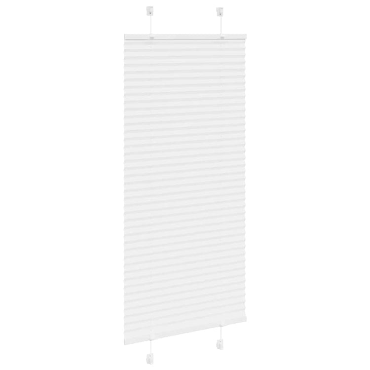 Vidaxl plissé rolgordijn 60x150 cm stofbreedte 59,4 cm polyester wit