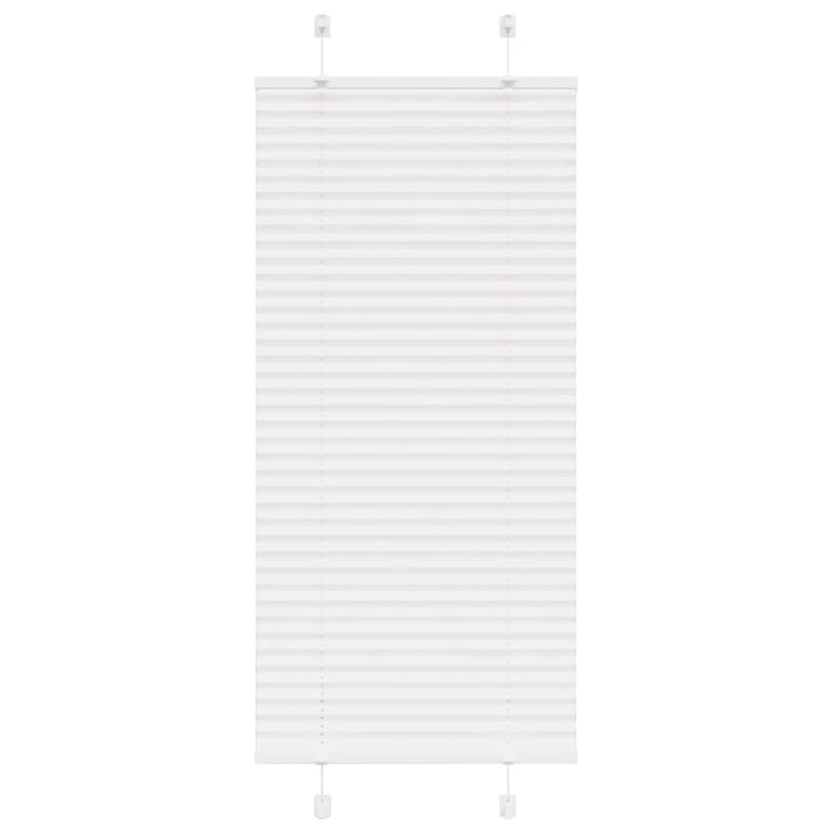 Vidaxl plissé rolgordijn 65x150 cm stofbreedte 64,4 cm polyester wit