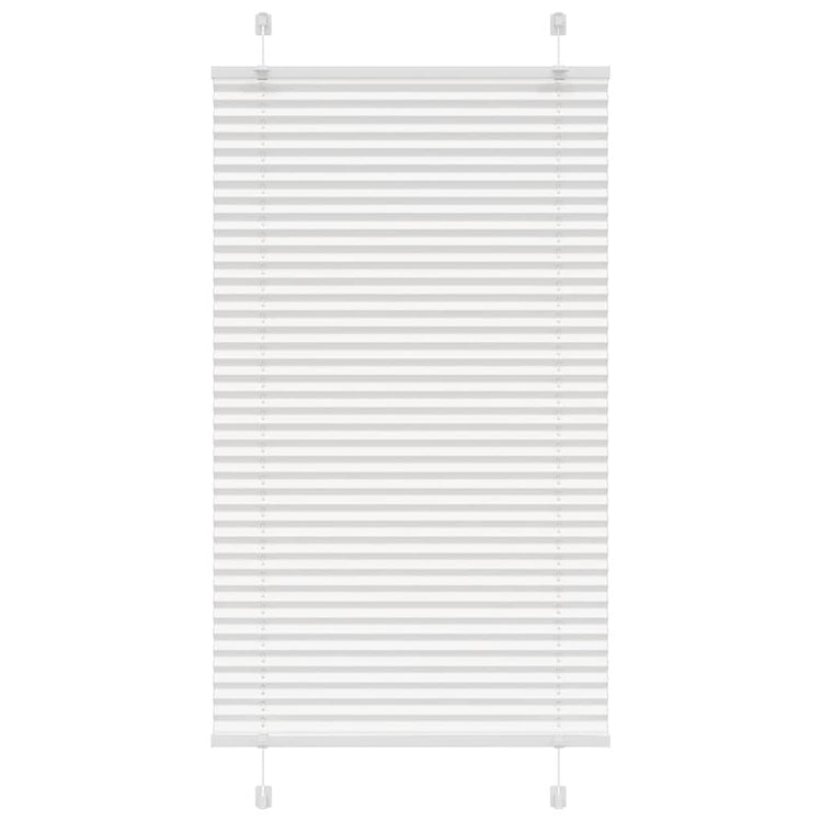 Vidaxl plissé rolgordijn 70x150 cm stofbreedte 69,4 cm polyester wit
