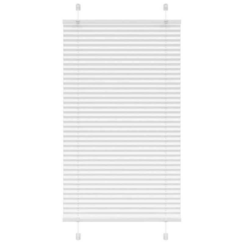 Vidaxl plissé rolgordijn 70x150 cm stofbreedte 69,4 cm polyester wit