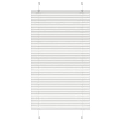 Vidaxl plissé rolgordijn 75x150 cm stofbreedte 74,4 cm polyester wit