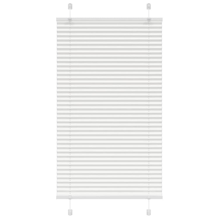 Vidaxl plissé rolgordijn 75x150 cm stofbreedte 74,4 cm polyester wit