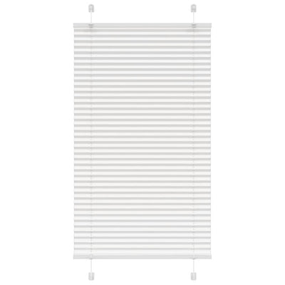 Vidaxl plissé rolgordijn 80x150 cm stofbreedte 79,4 cm polyester wit