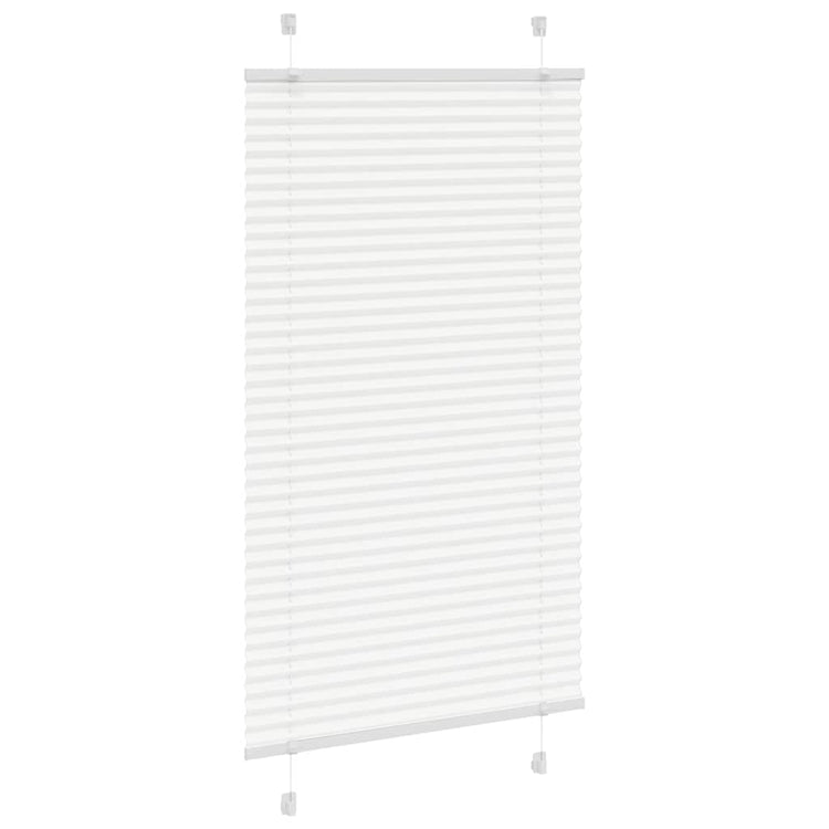 Vidaxl plissé rolgordijn 80x150 cm stofbreedte 79,4 cm polyester wit