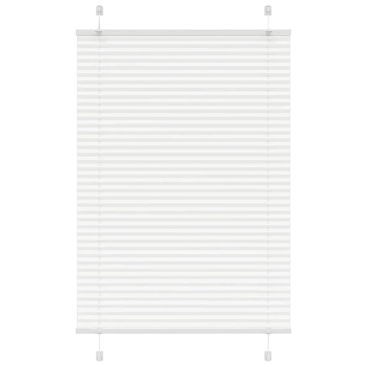 Vidaxl plissé rolgordijn 85x150 cm stofbreedte 84,4 cm polyester wit