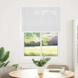 Vidaxl plissé rolgordijn 85x150 cm stofbreedte 84,4 cm polyester wit - afbeelding 1