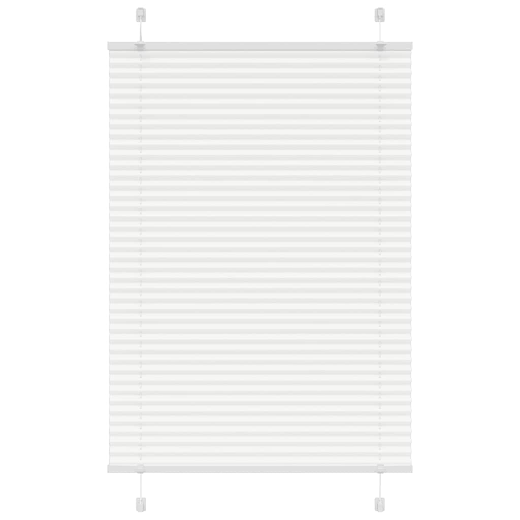 Vidaxl plissé rolgordijn 90x150 cm stofbreedte 89,4 cm polyester wit