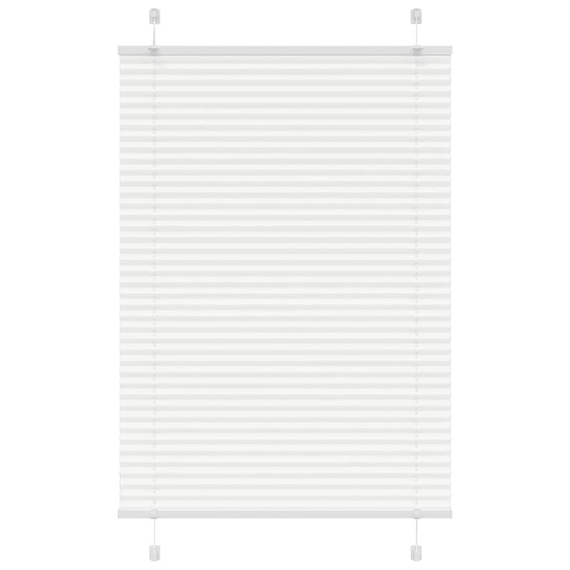 Vidaxl plissé rolgordijn 90x150 cm stofbreedte 89,4 cm polyester wit