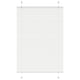 Vidaxl plissé rolgordijn 95x150 cm stofbreedte 94,4 cm polyester wit