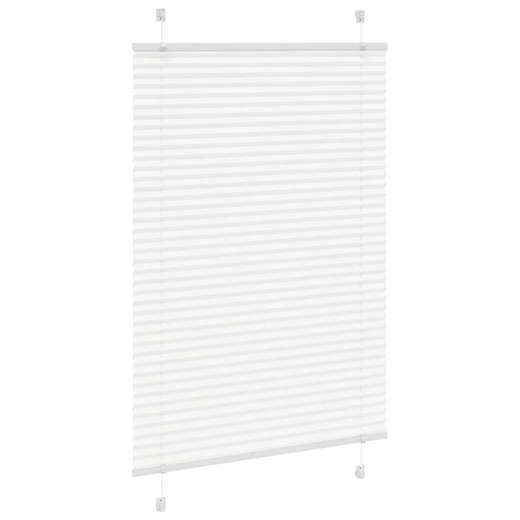 Vidaxl plissé rolgordijn 95x150 cm stofbreedte 94,4 cm polyester wit
