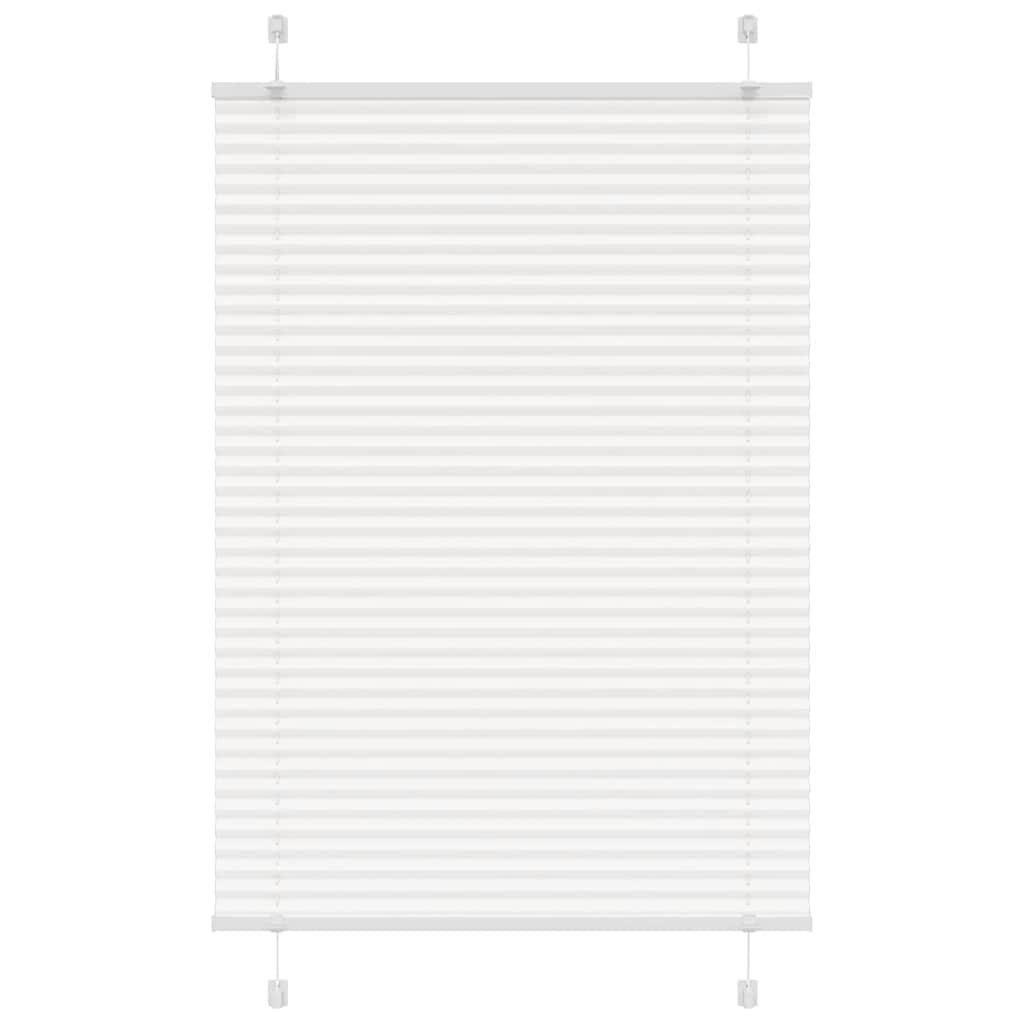 Vidaxl plissé rolgordijn 100x150 cm stofbreedte 99,4cm polyester wit