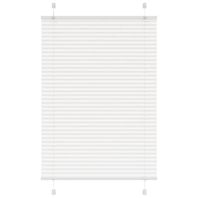 Vidaxl plissé rolgordijn 100x150 cm stofbreedte 99,4cm polyester wit