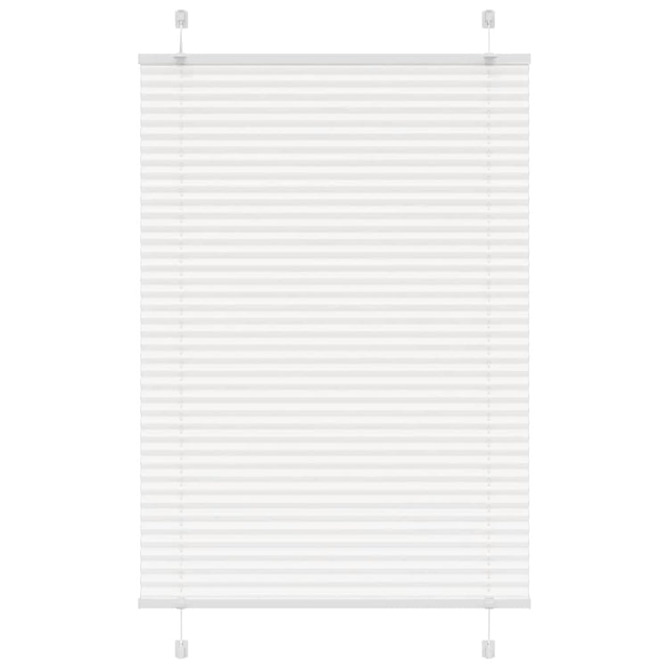 Vidaxl plissé rolgordijn 100x150 cm stofbreedte 99,4cm polyester wit