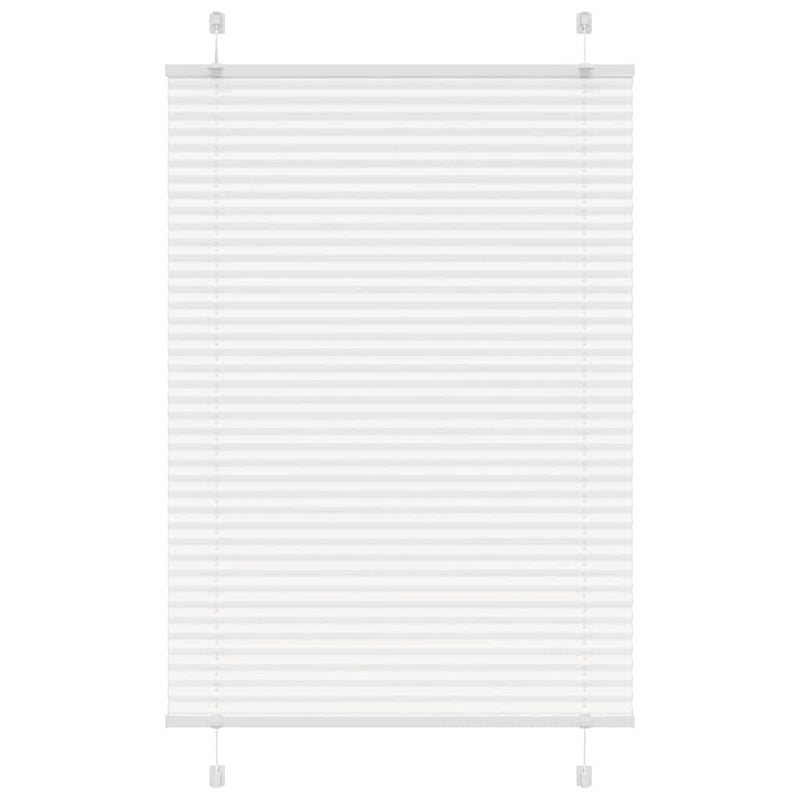 Vidaxl plissé rolgordijn 100x150 cm stofbreedte 99,4cm polyester wit