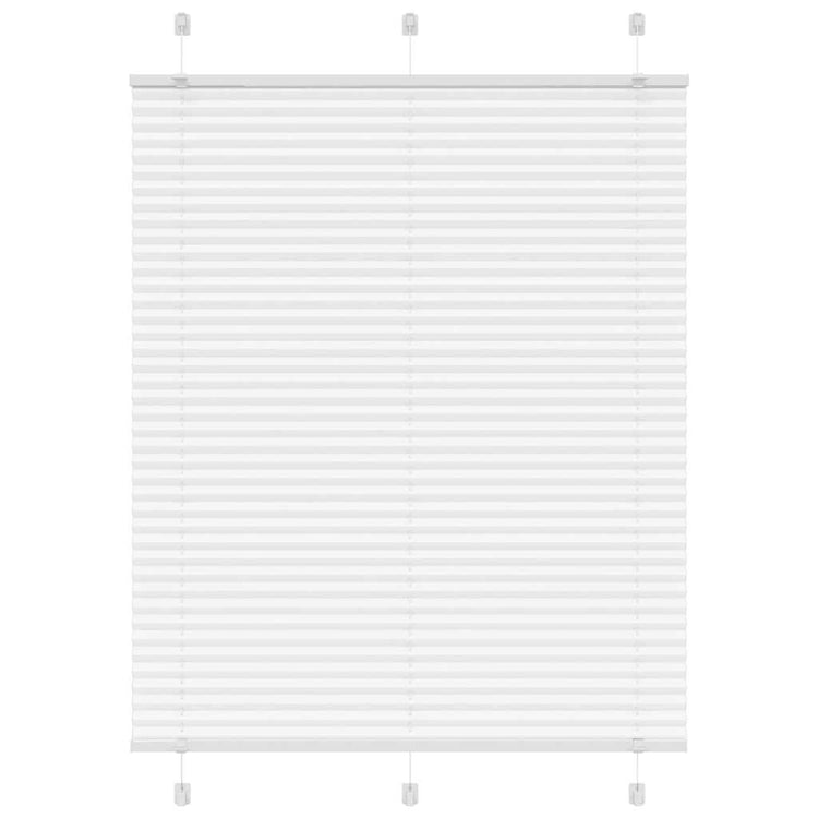 Vidaxl plissé rolgordijn 105x150 cm stofbreedte 104,4cm polyester wit