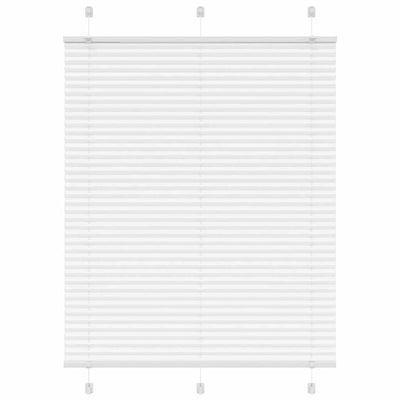 Vidaxl plissé rolgordijn 110x150 cm stofbreedte 109,4cm polyester wit