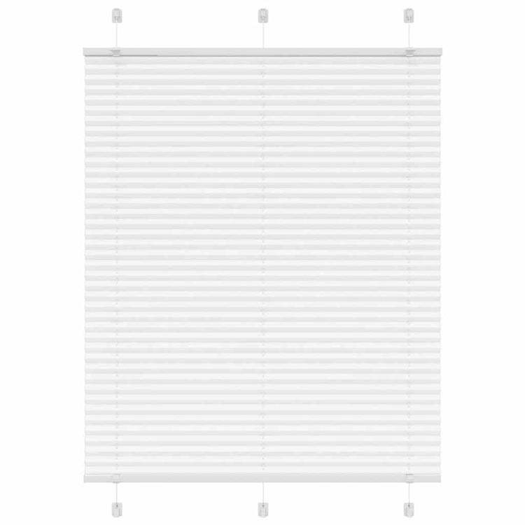 Vidaxl plissé rolgordijn 110x150 cm stofbreedte 109,4cm polyester wit