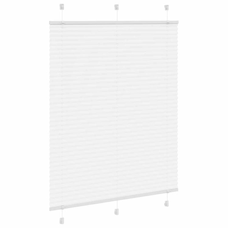 Vidaxl plissé rolgordijn 110x150 cm stofbreedte 109,4cm polyester wit