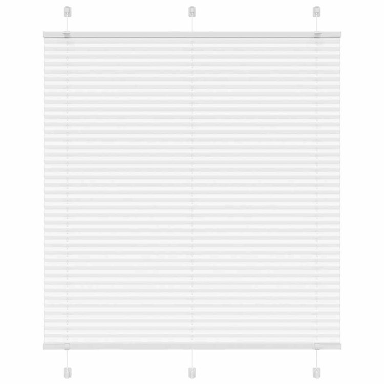 Vidaxl plissé rolgordijn 115x150 cm stofbreedte 114,4cm polyester wit