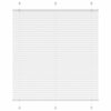 Vidaxl plissé rolgordijn 120x150 cm stofbreedte 119,4cm polyester wit