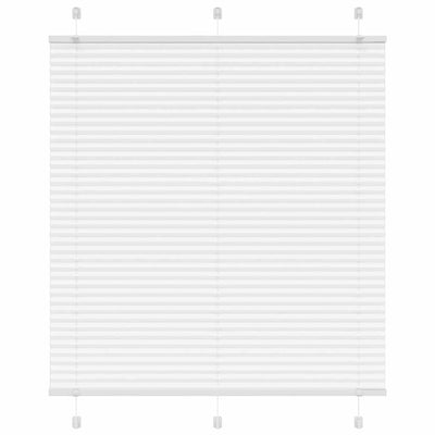 Vidaxl plissé rolgordijn 120x150 cm stofbreedte 119,4cm polyester wit