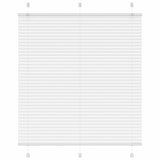 Vidaxl plissé rolgordijn 120x150 cm stofbreedte 119,4cm polyester wit - afbeelding 2