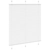 Vidaxl plissé rolgordijn 120x150 cm stofbreedte 119,4cm polyester wit