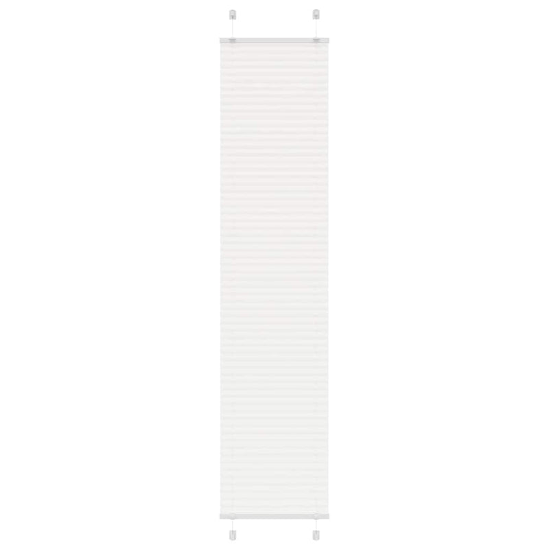 Vidaxl plissé rolgordijn 40x200 cm stofbreedte 39,4 cm polyester wit