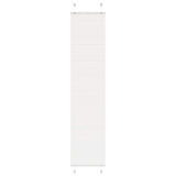 Vidaxl plissé rolgordijn 50x200 cm stofbreedte 49,4 cm polyester wit - afbeelding 2