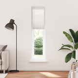 Vidaxl plissé rolgordijn 50x200 cm stofbreedte 49,4 cm polyester wit - afbeelding 1
