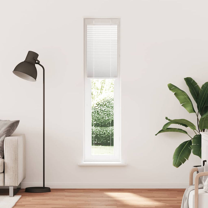 Vidaxl plissé rolgordijn 50x200 cm stofbreedte 49,4 cm polyester wit
