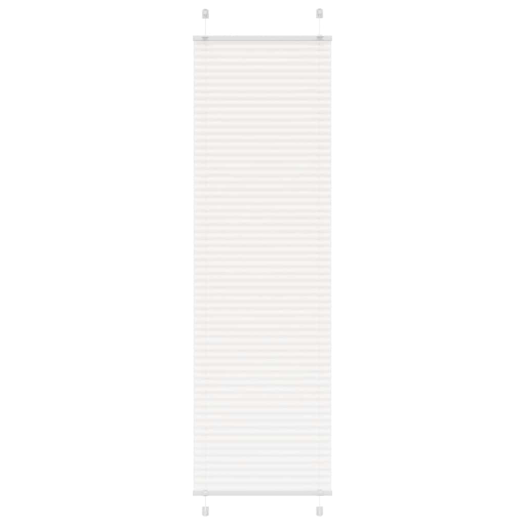 Vidaxl plissé rolgordijn 60x200 cm stofbreedte 59,4 cm polyester wit